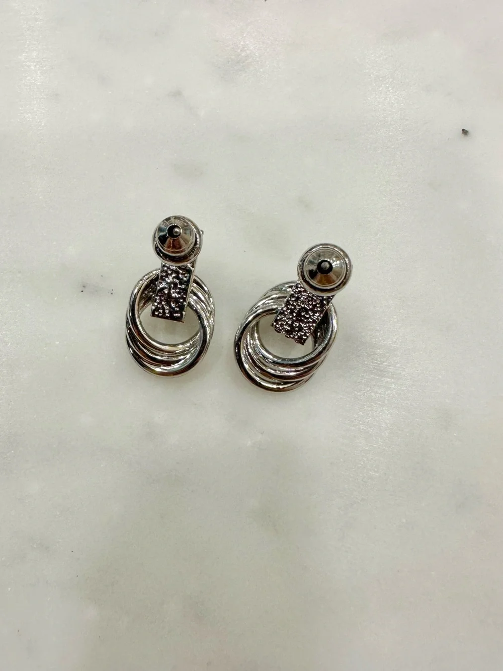 Triple knot earrings